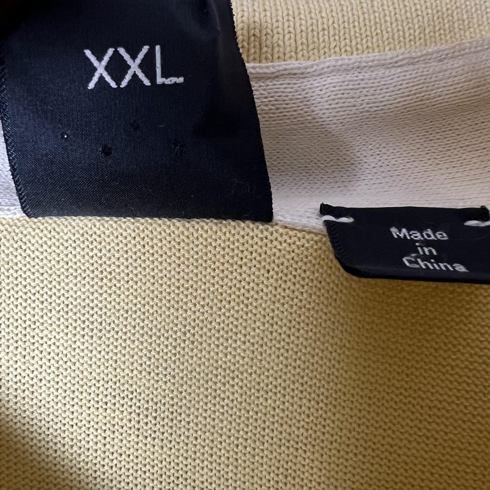 Hugo Boss Polo Shirt Mens 2XL Yellow Slim Fit Short Sleeve Classic Casual Boss - Picture 5 of 5